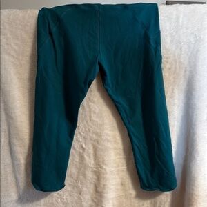 Beautiful teal leggings. Cropped length. Size large. LAM brand